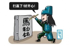 张飞的石刻《立马铭》