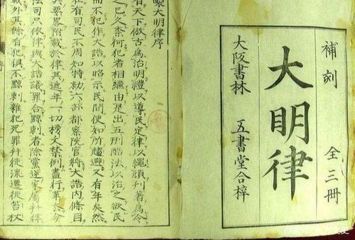 法令条例：大明律