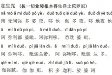 往生咒的作用是什么