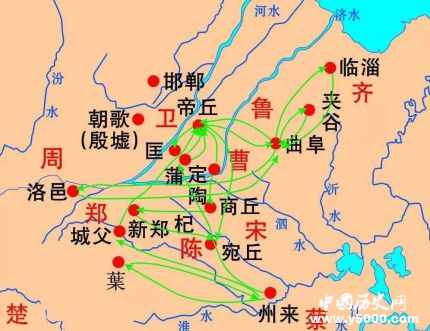 孔子周游列国是哪几国_孔子周游列国路线_孔子周游列国去了哪些国家