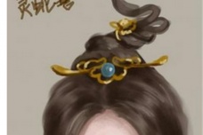 甄宓善挽灵蛇髻