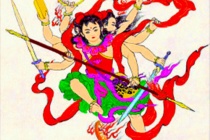 哪吒三头八臂是怎么战斗的