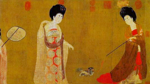 《唐宫仕女图》