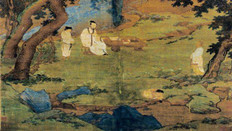 《右军书扇图》