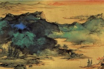 张大千金笺山水作品鉴赏