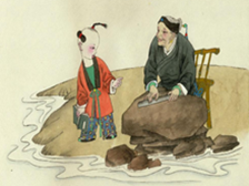 李白铁杵磨成针的典故