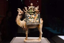 唐三彩骆驼载乐俑介绍