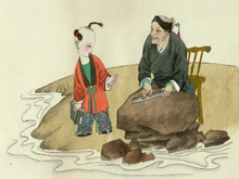 李白铁杵磨成针的典故主要内容简介