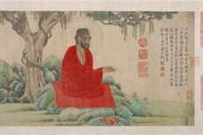 赵孟頫红衣罗汉图卷绘画介绍