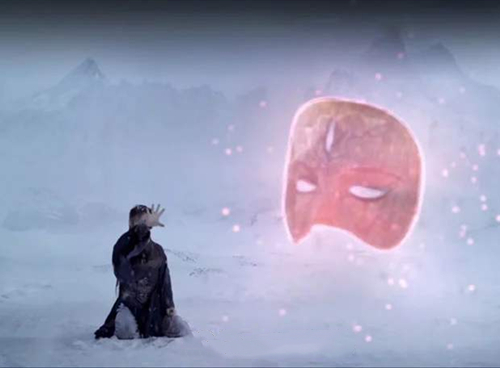 司凤被逼无奈戴上情人咒面具