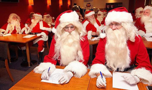 各地的圣诞老人