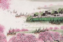 《晚泊浔阳望庐山》诗词赏析