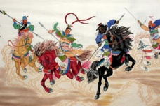 三英战吕布的故事