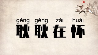 耿耿在怀