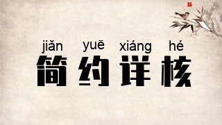 简约详核