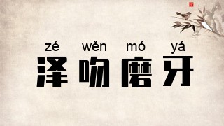 泽吻磨牙