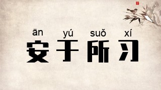 安于所习
