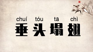 垂头塌翅