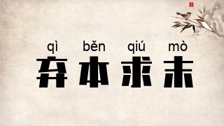 弃本求末