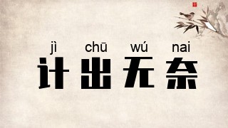 计出无奈