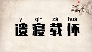 遗寝载怀
