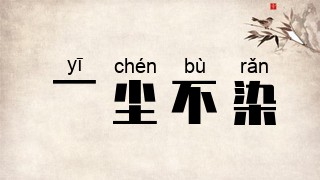 一尘不染