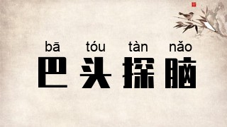 巴头探脑
