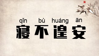 寝不遑安