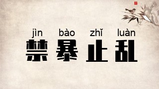禁暴止乱