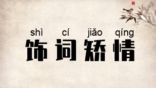 饰词矫情