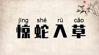 惊蛇入草