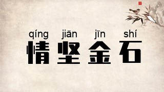 情坚金石