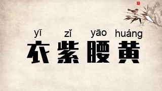 衣紫腰黄