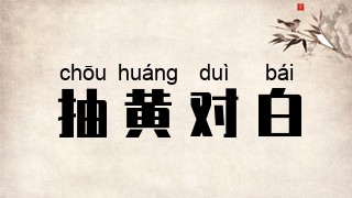 抽黄对白