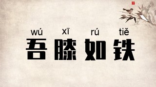 吾膝如铁
