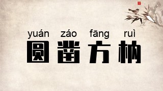 圆凿方枘