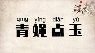 青蝇点玉