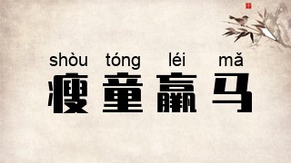 瘦童羸马