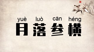 月落参横