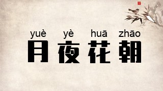 月夜花朝是什么意思 月夜花朝的出处 解释 近义词 反义词 我爱历史网成语