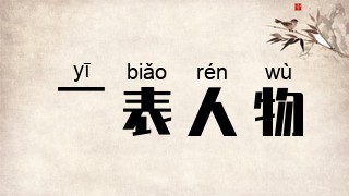 一表人物