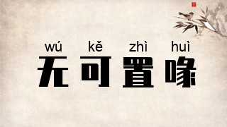 无可置喙