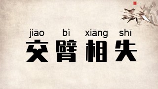 交臂相失
