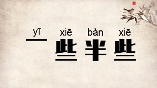 一些半些