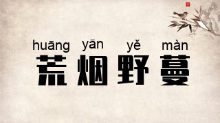 荒烟野蔓