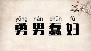 勇男蠢妇