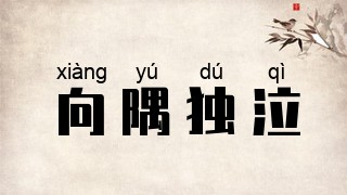 向隅独泣