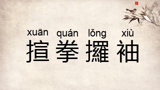 揎拳攞袖
