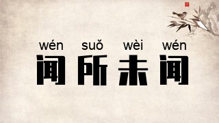 闻所未闻