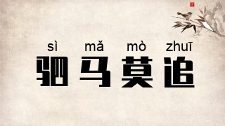 驷马莫追